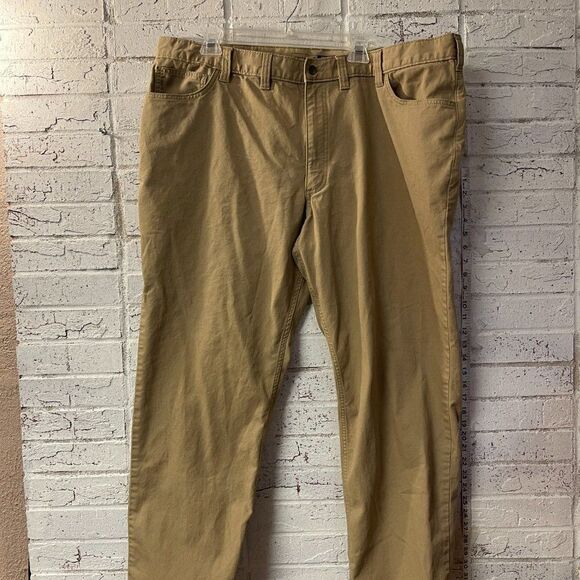 Carhartt Relaxed Fit Work Pants Men's 44x30 Brown Canvas - Picture 2 of 13